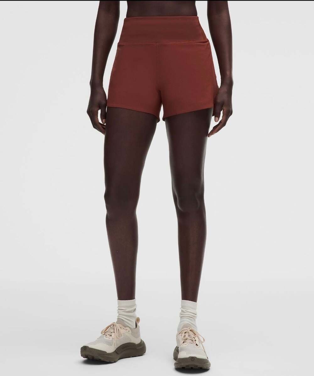 Lululemon Speed Up High Rise Run Short 4” Mesh Vent Cranberry Charm Size XL NWT